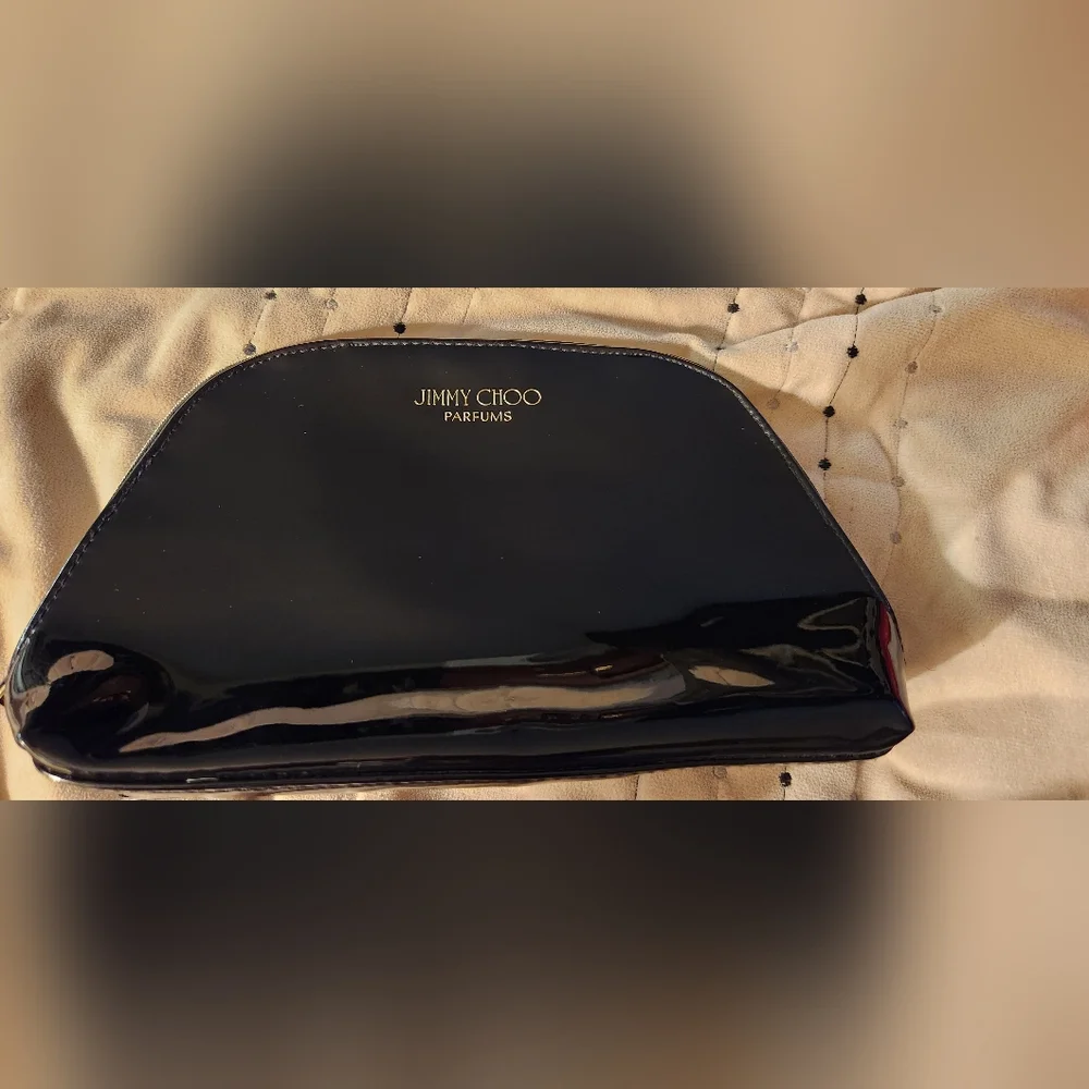 Jimmy Choo Glossy Black Parfums Pouch - Picture 3 of 4